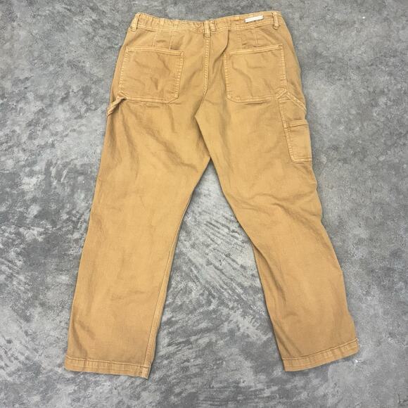 Pilcro and the Letterpress by Anthropologie Khaki Carpenter Pants Womens 30 - Picture 3 of 9